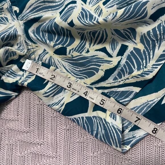 Pacific Scene green Hawaiian print swim shorts size L - Picture 8 of 8